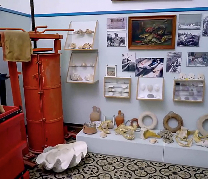 muzeum morskie w Pothia na wyspie Kalimnos eksponaty