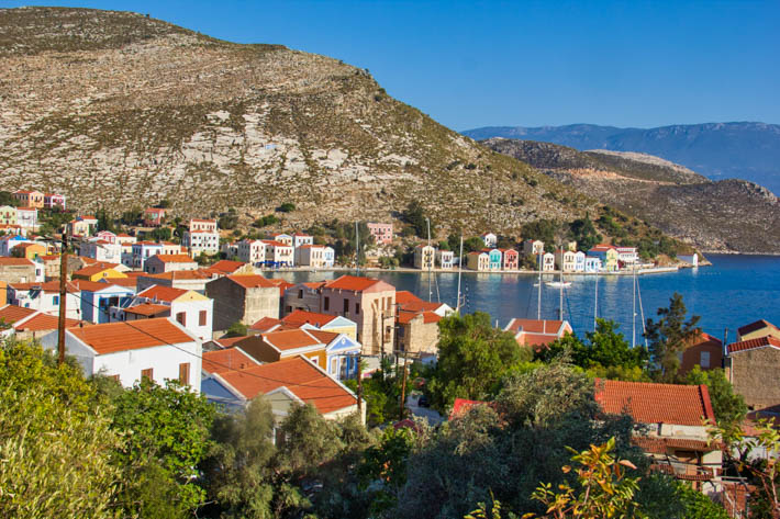 Kastellorizo widok na zatokę