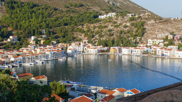 widok na port Kastellorizo