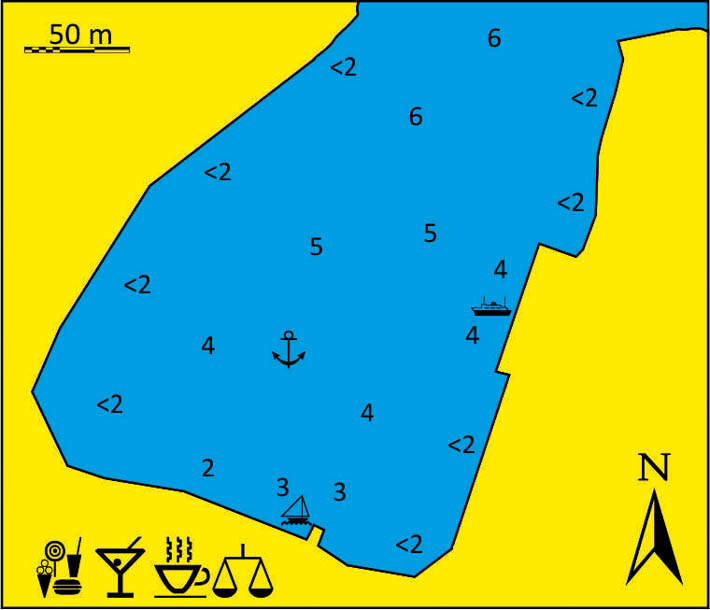 port Kastelorizo mapka